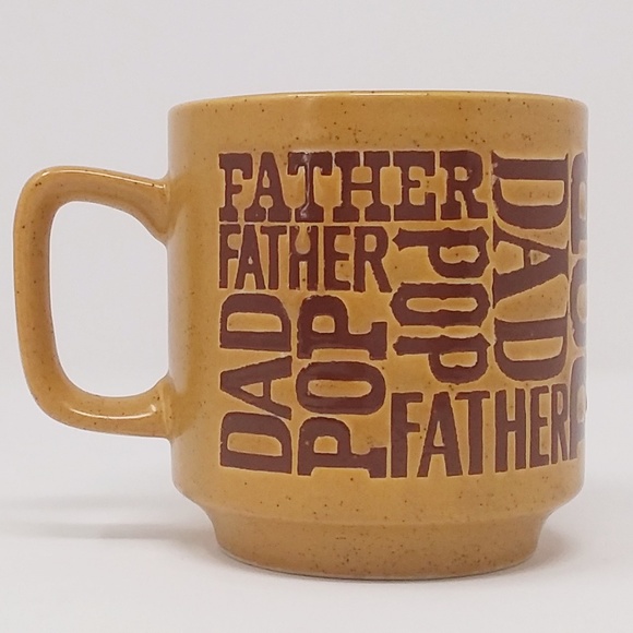 Vintage Other - 💚2/$20💚 Retro Stoneware Coffee Mug - POP/FATHER/DAD